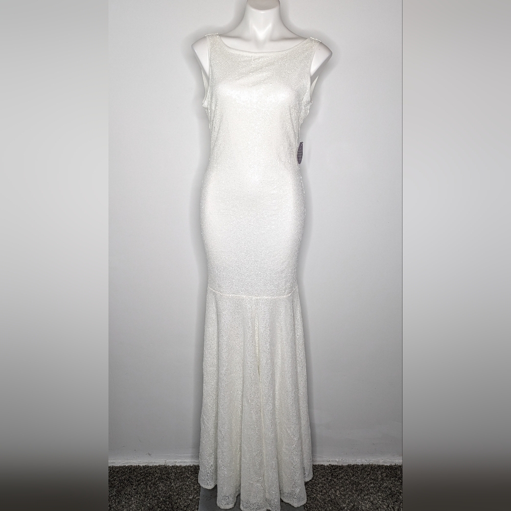 Windsor Ivory Shimmer Maxi Gown